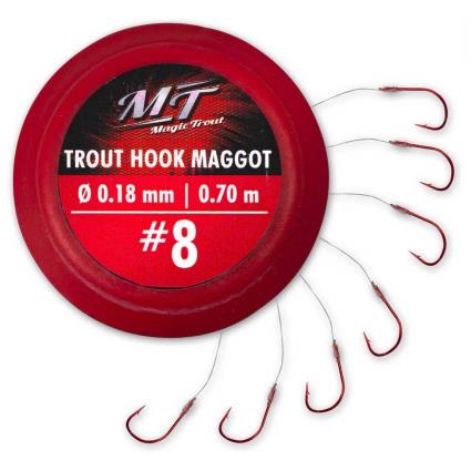 Anzol Montado Trout Maggot 70 Cm 6 Silver