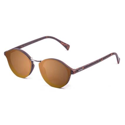 Oculos Escuros Loiret Brown Flat / CAT3 Matte Demy Brown Up / Gold Trans Down