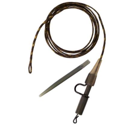 Linha Anti Tangle Metal Lead Clip 80 cm Kaki