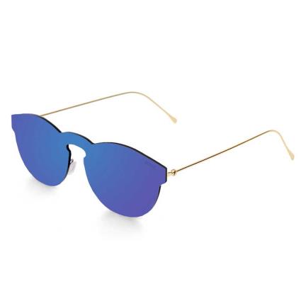 Oculos Escuros Berlin Metal Gold Temple / CAT3 Space Flat Dark Revo Blue