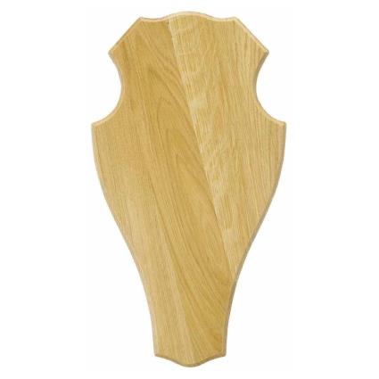 Escudo De Carvalho Troféu Cervo 1 52 x 26 cm Light Brown
