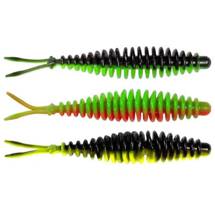 T-worm V-tail 65 Mm 1g One Size Cheese / Neon Pink
