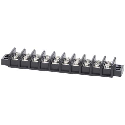 Terminal Block 30a 10 Circuit One Size Black