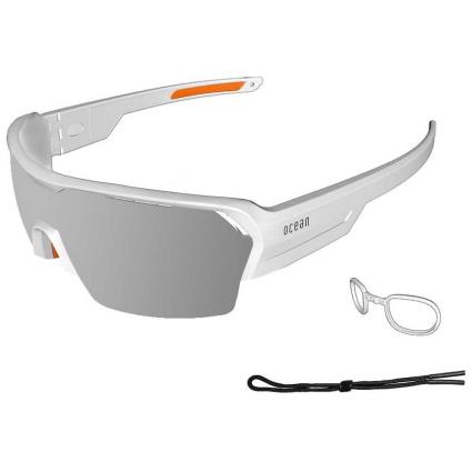 Oculos Escuros Race Orange Nosepad / Tips / CAT3 Matte White