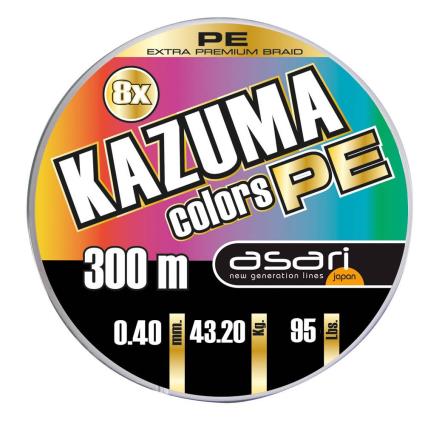 Fio Kazuma Pro Colors Pe 8x 300 M 0.230 mm Multicolor