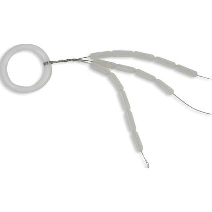 Silicone Cylindrical One Size Pearl (15 pcs)