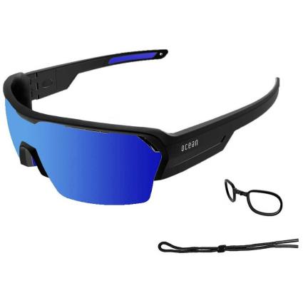 Oculos Escuros Race Blue Nosepad / Tips / CAT3 Matte Black
