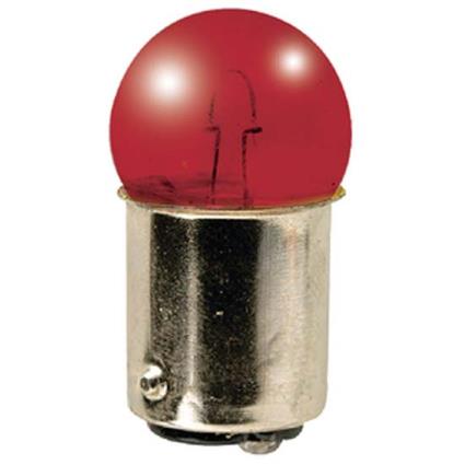 Replacement Red Bulb Dc Bayonet Base 12 V-15 W Red