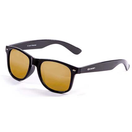Oculos Escuros Beach One Size Shiny Black / Orange