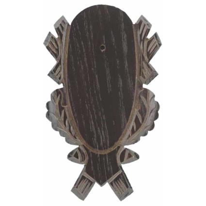 Roe Er Trophy Plate Oak De 4 21 x 12 cm Dark Brown