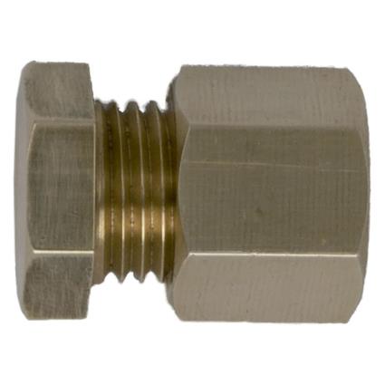 Latão De Fim De Curso Com Porca De Compressão 8 Mm One Size