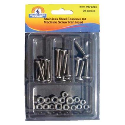 Pan Machne Screw Kit 36 pcs Stainless Steel