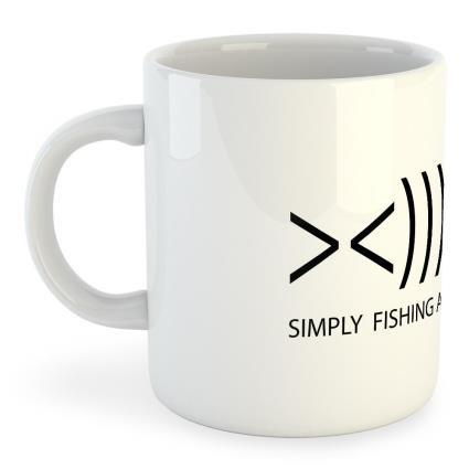 Caneca Simply Fishing Addicted 325ml 325 ml (11 oz) White