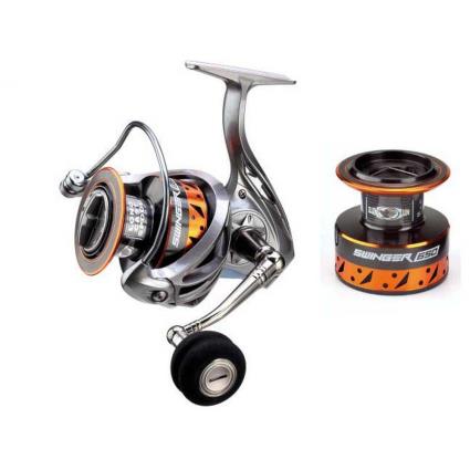 Molinete Jigging Swinger 850 Silver / Orange