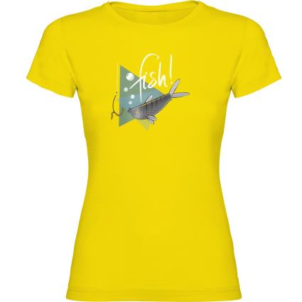 Camiseta De Manga Curta Fish L Yellow