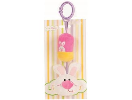 Chocalho  de Coelhinho (24 cm - Rosa)