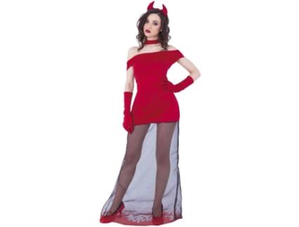 Fato de Mulher  Diaba Com Tul (Tam: M/L)