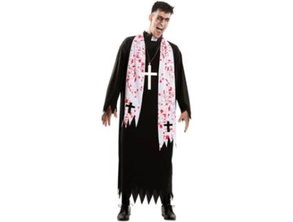 Fato de Homem  Padre Do Exorcista (Tam: M/L)