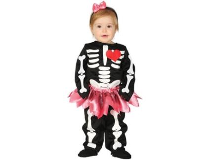 Fato de Bebé  Esqueleto Tutú (Tam: 12 a 24 meses)
