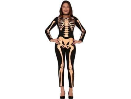 Fato de Mulher  Esqueleto Laranja (Tam: L)