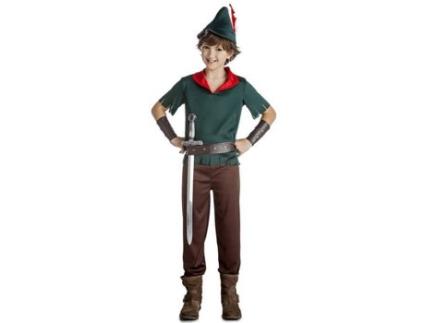 Fato de Menino  Robin Hood Verde Escuro (Tam: 5 a 6 anos)