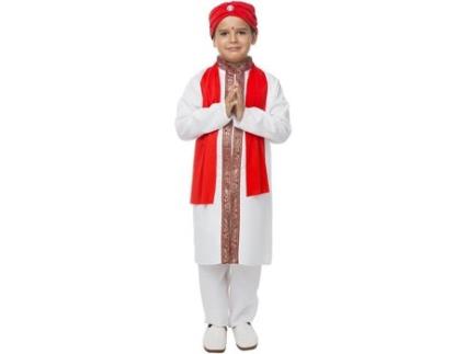 Fato de Menino  Bailarino De Bollywood (Tam: 10 a 12 Anos)