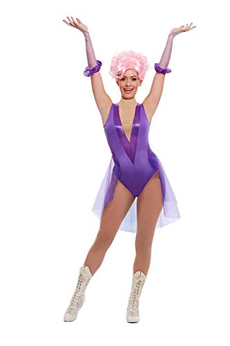 Fato de Mulher  Trapezista Roxo (Tam: M - 40/42)