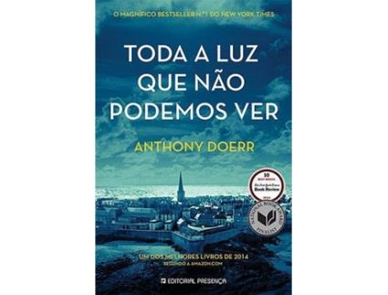 Livro Toda a Luz que Não Podemos Ver de Anthony Doerr