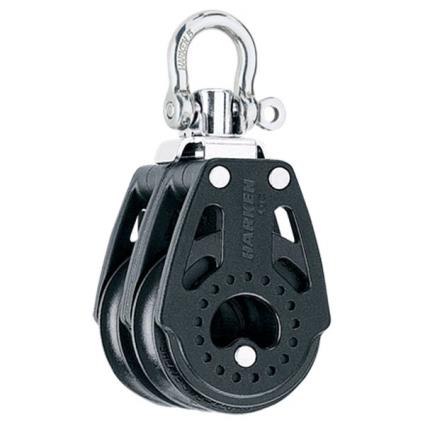 Carbo Double Swivel Block 40 Mm One Size Black / Silver