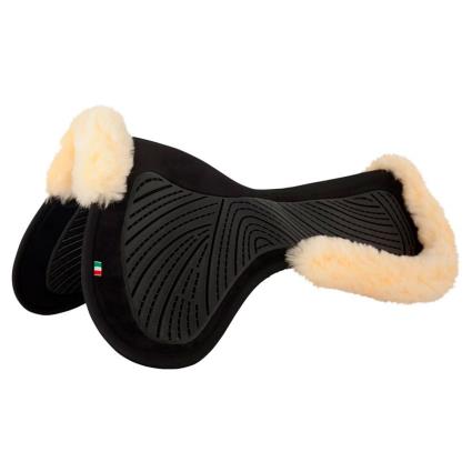 Almofada De Gel Suave Dupla Face Sheepskin One Size Black / Natural
