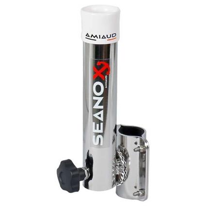 Rail Mount Rod Holder 35-50 Mm 38 x 45 mm White / Silver