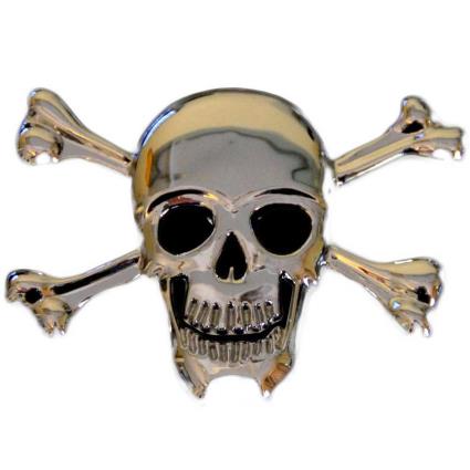 Sticker Skull One Size Grey
