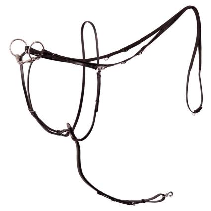 Thiedemannn Com Rédeas Martingale Lancaster Full Black / Silver