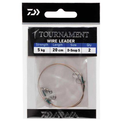 Fio Tournament Wire Leader 20 Cm 5 Kg-Blue Sleeve Red