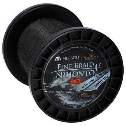 Linha Trançada Nihonto Fine 3000 M 0.060 mm Black