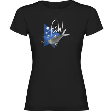 Camiseta De Manga Curta Fish XL Black