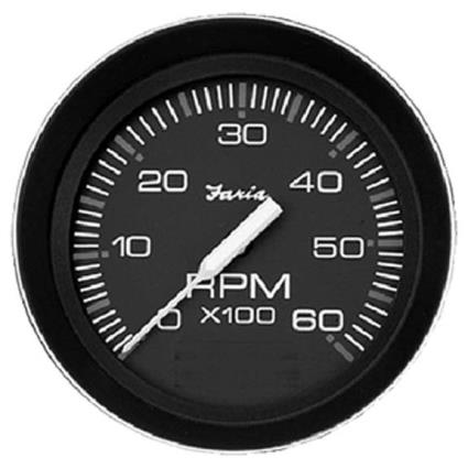 Coral Tachometer 7000 RPM Black