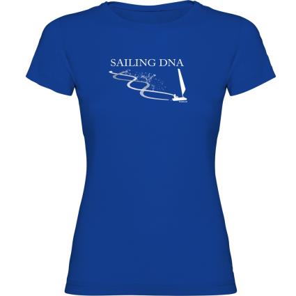 Camiseta De Manga Curta Sailing Dna L Royal Blue