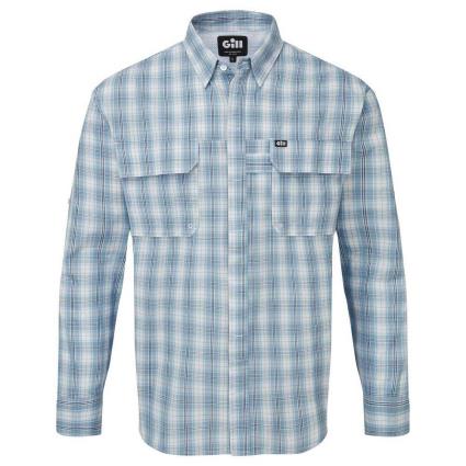 Camisa Manga Comprida Overton M Blue Chjeck