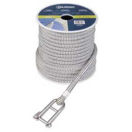 Halyard With Pin Shackle 10 Mm 33 m White / Black