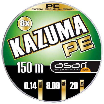 Fio Kazuma 8x Pe 100 M 0.120 mm Green