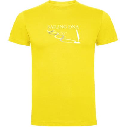 Camiseta De Manga Curta Sailing Dna 3XL Yellow