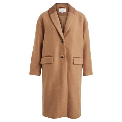 Sobretudo direito com botões