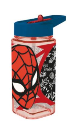 Garrafa Tritan Quadrada Spiderman Urban  530ml