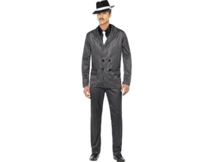 Fato de Homem  Gangster Às Riscas (Tam: M)