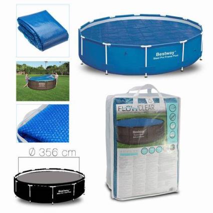 Funda Cubre Piscina Solar redonda Diámetro 356CM