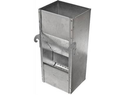 Comedouro para Coelhos GÓMEZ Y CRESPO 1 Boca (Cinzento - 13x11x29cm - 1.5Kg)