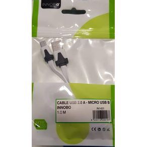 CABLE PLANO USB 2.0 A - MICRO USB B  1MT - IN-11020196