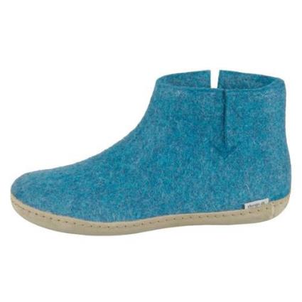 Dk Petrol Lammwollfilz Shoes EU 42 Turquoise