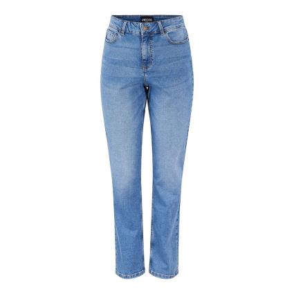 Jeans Luna Straight Cintura Alta 27 Medium Blue Denim